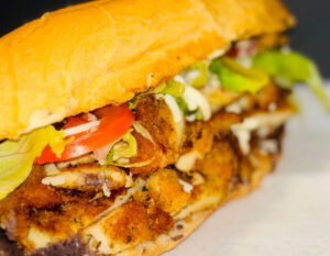 Chicken Milanese sandwich